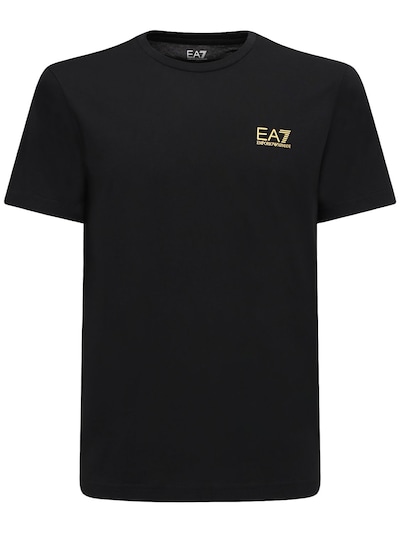 ea7 t shirt gold