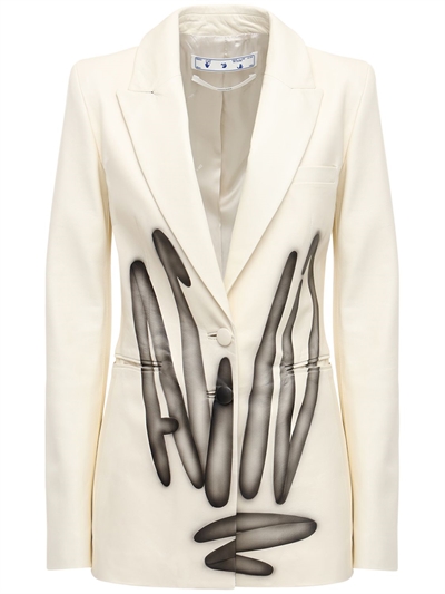 ivory fitted jacket