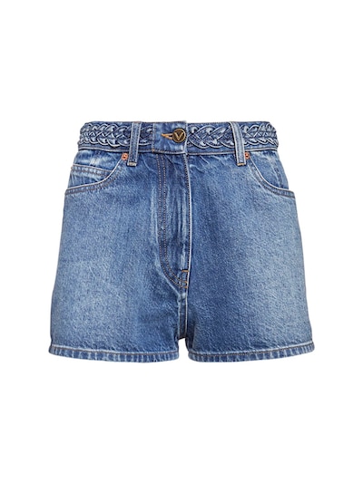 signature brand jean shorts