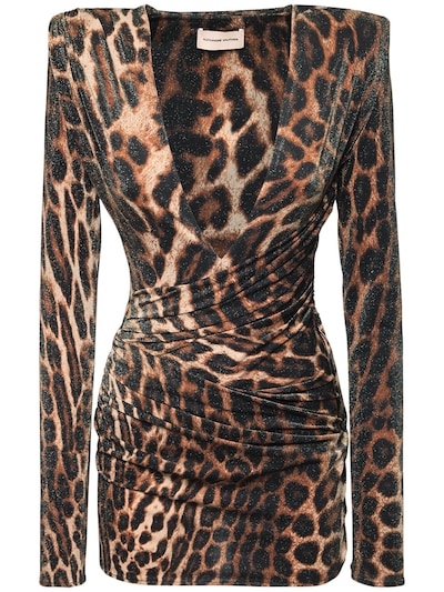 alexandre vauthier leopard dress