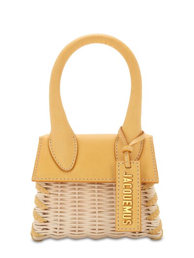 yellow leather bag