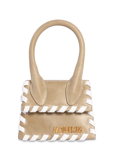 beige suede bag