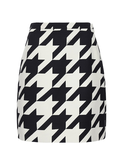 black and white full skirt