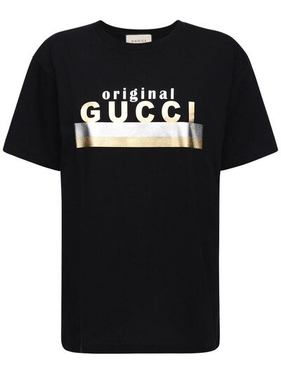 gucci metal print t shirt