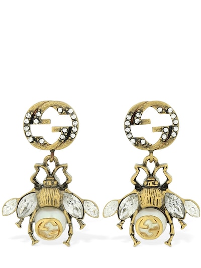 bee earrings gucci