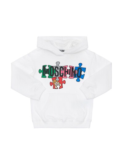 white moschino hoodie