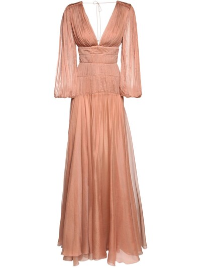 bronze long dress