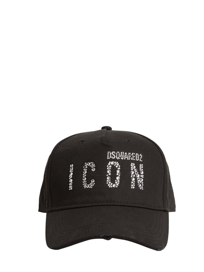 Logo embellished cotton baseball cap 