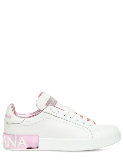 dolce gabbana pink sneakers