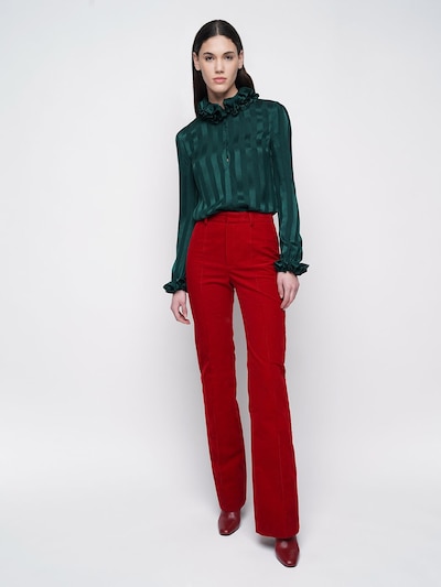 velvet flared pants