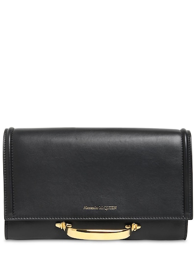 alexander mcqueen black clutch