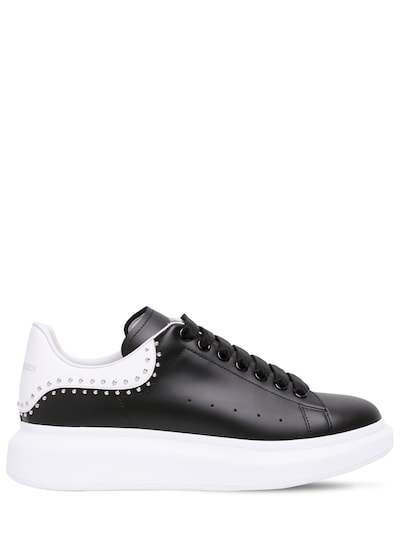 alexander mcqueen sneakers black and white