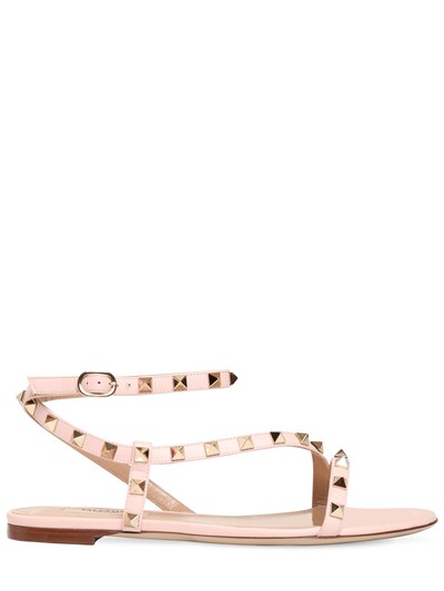 rockstud leather sandals