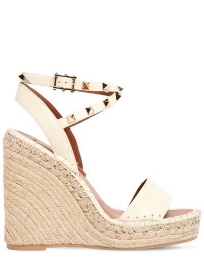 valentino leather espadrilles