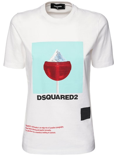 dsquared2 mountain print t shirt