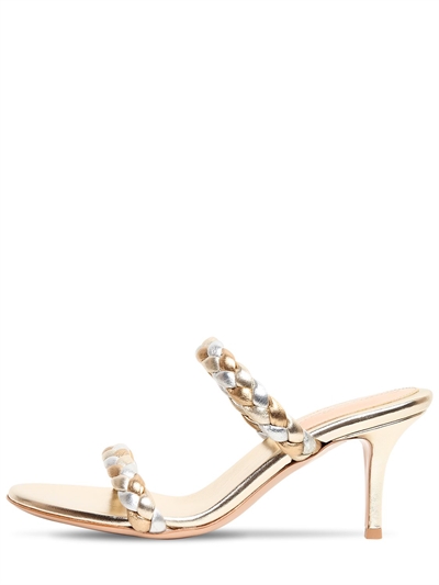 gianvito rossi metallic sandals