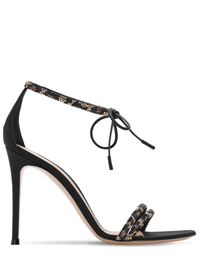 Gianvito Rossi - 105mm suede \u0026 crepe de 