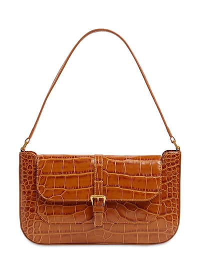 tan croc bag