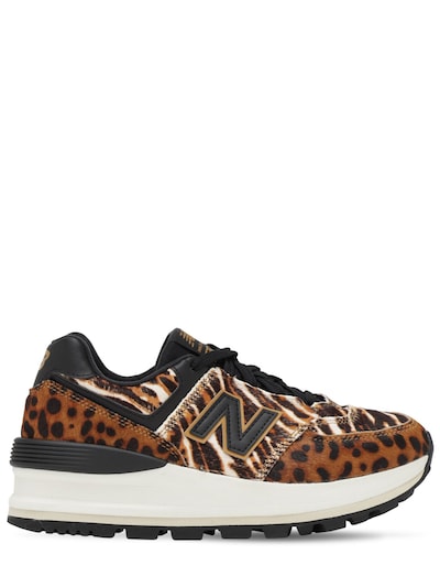 New Balance - Sneakers “574” con platform - Stampa Leopard | Luisaviaroma