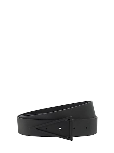SAINT LAURENT 3cm Leather Belt for Men