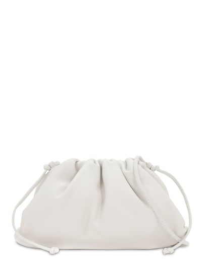 Bottega Veneta - The mini pouch smooth leather clutch - White ...