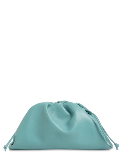 bottega veneta green clutch