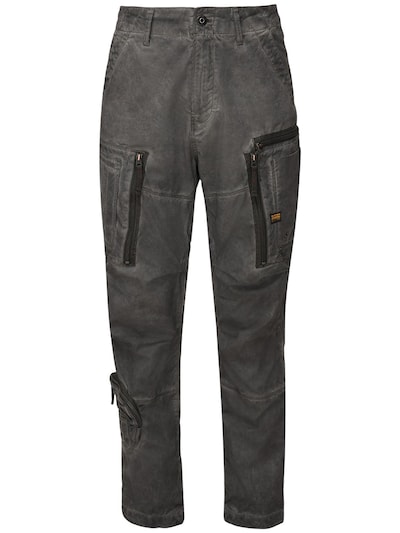 Arris cotton straight tapered pants 