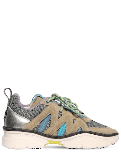 Isabel Marant 30mm Kinbee Tweed Faux Suede Sneakers Luisaviaroma