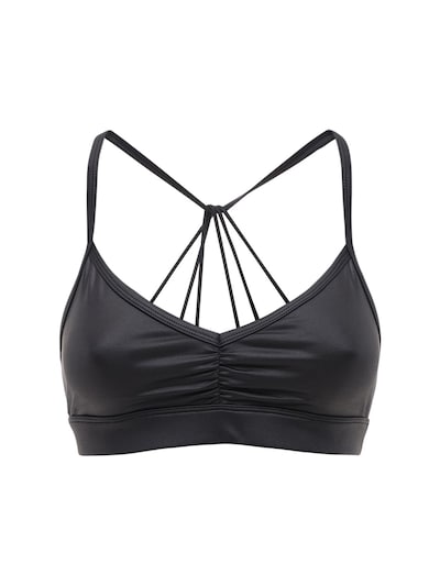 black strappy bralette top