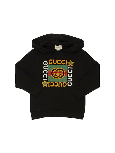 cotton sweatshirt with gucci logo