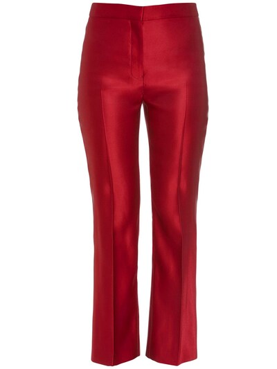 silk cigarette pants