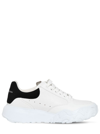 alexander mcqueen white and black trainers