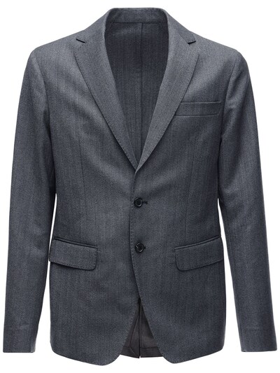 dark grey wool blazer