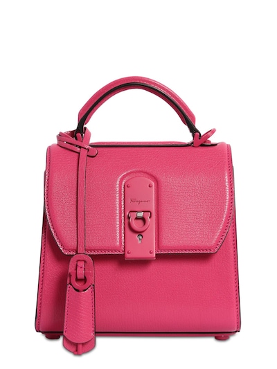 Leather Box Bag Pink