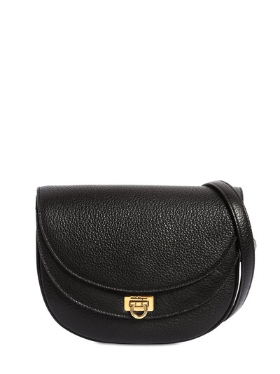 salvatore ferragamo leather shoulder bag