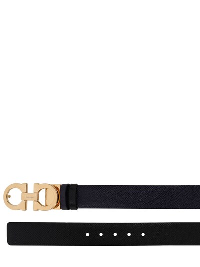 Ferragamo: 2.5cm Gancini reversible leather belt - women_1 | Luisa Via Roma
