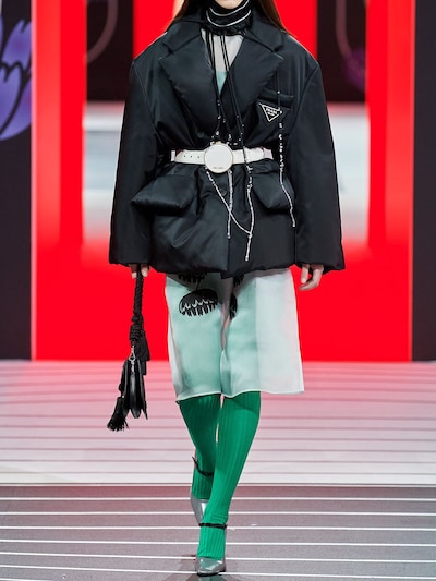 prada gabardine down jacket