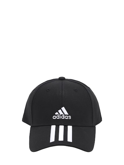 Adidas Performance - 3 stripes cotton baseball hat - Black | Luisaviaroma