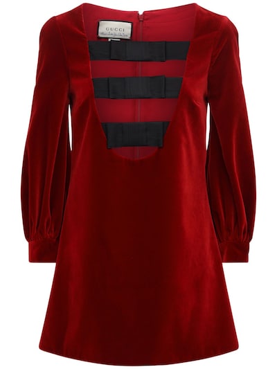gucci dress red