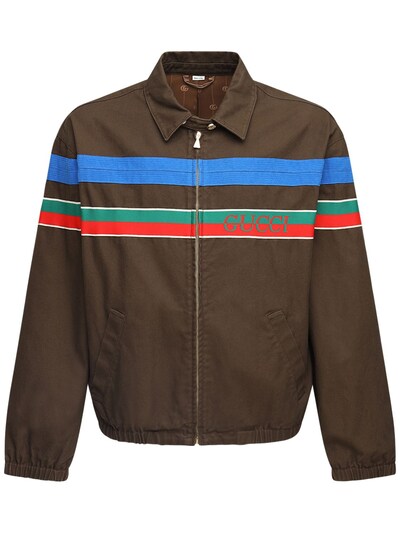 gucci logo denim jacket