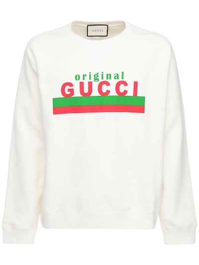Gucci original print cotton sweatshirt 