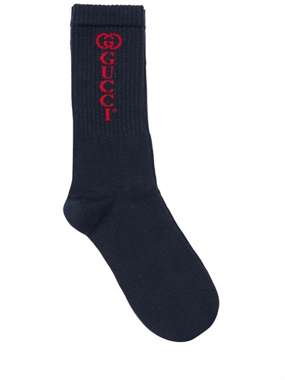 gucci socks blue and red