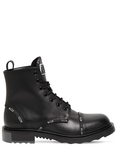 valentino lace up boots