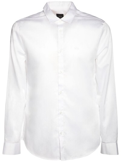 armani exchange shirt white