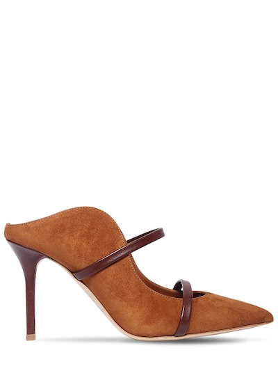 MS Suede Mules Tan
