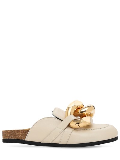 JW Anderson - 10mm embellished leather mules - | Luisaviaroma
