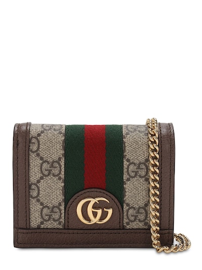 Gucci - Ophidia gg supreme chain wallet 