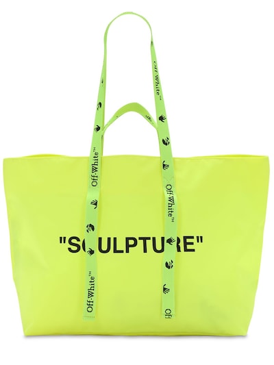 off white pvc tote bag