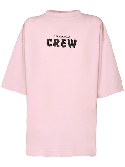 balenciaga t shirt pink