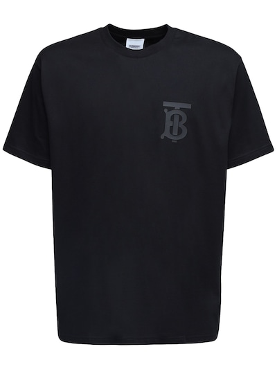 Tb logo print cotton jersey t-shirt 